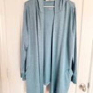 Women's Cuddl Duds Ultra Soft Comfort Hooded Jacket Sz 1X